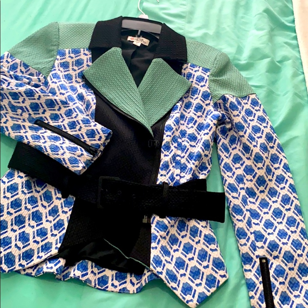 Peter Pilotto Women's  Netting Print Jacket S